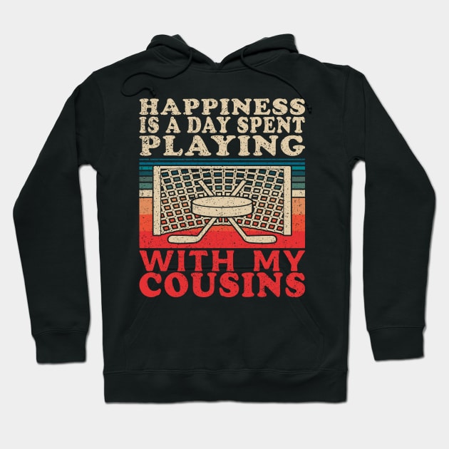 Playing Ice Hockey With My Cousins Family Quote Hoodie by JaussZ